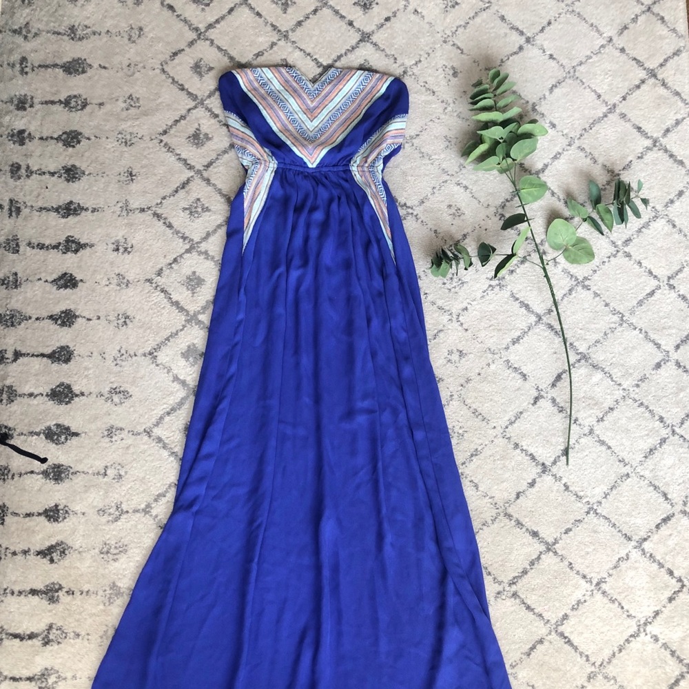Blue maxi dress